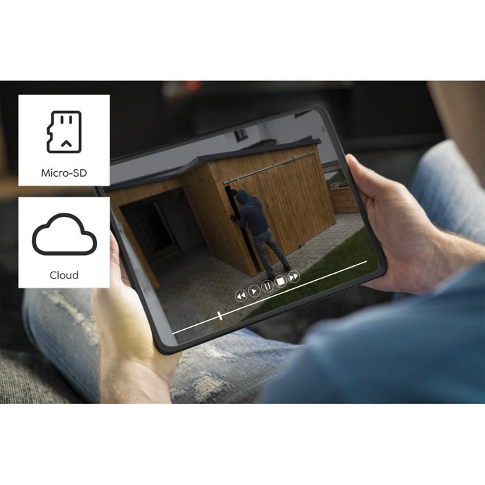 Hama WiFi Outdoor Camera, With Solar Panel, Batteries, Motion Detector, 1080p