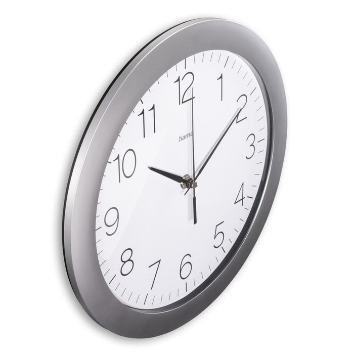 Wall clock "Tenerife" DCF, Ø 30 cm, silver
