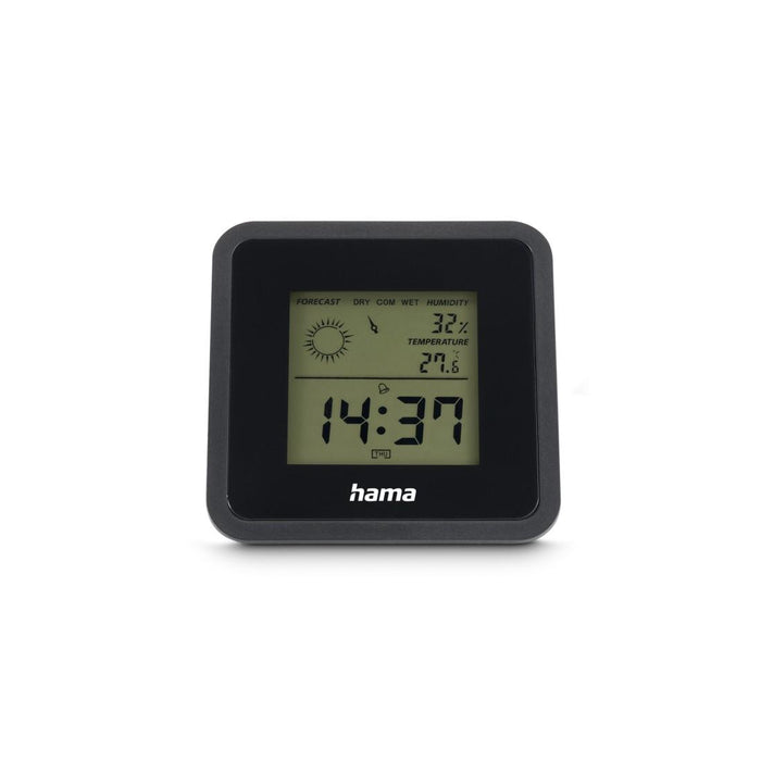 HAMA "Borneo" Digital Thermometer/Hygrometer, Black