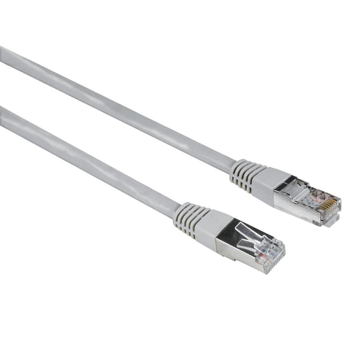 Network cable HAMA, CAT 5e, FTP/UTP, RJ-45 - RJ-45, 20 m, shielded, Gray, bulk packaging