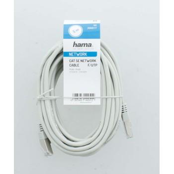 Network cable HAMA, CAT 5e, FTP/UTP, RJ-45 - RJ-45, 20 m, shielded, Gray, bulk packaging