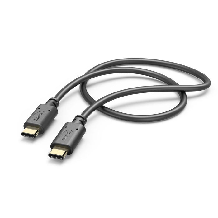 Cable HAMA USB-C male - USB-C male, 1.5m, 480Mb/s, gold-plated connectors, black