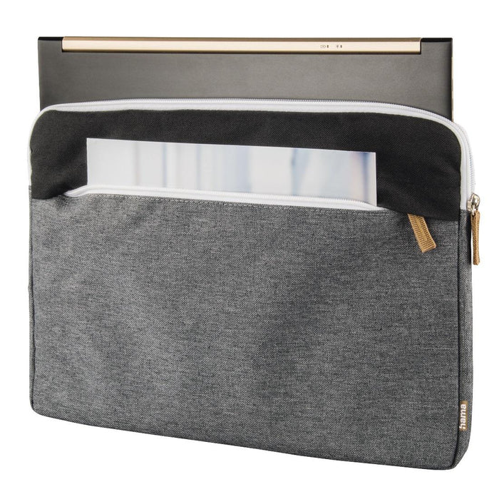 HAMA Florence laptop case, 13.3" (34 cm), Black/Grey