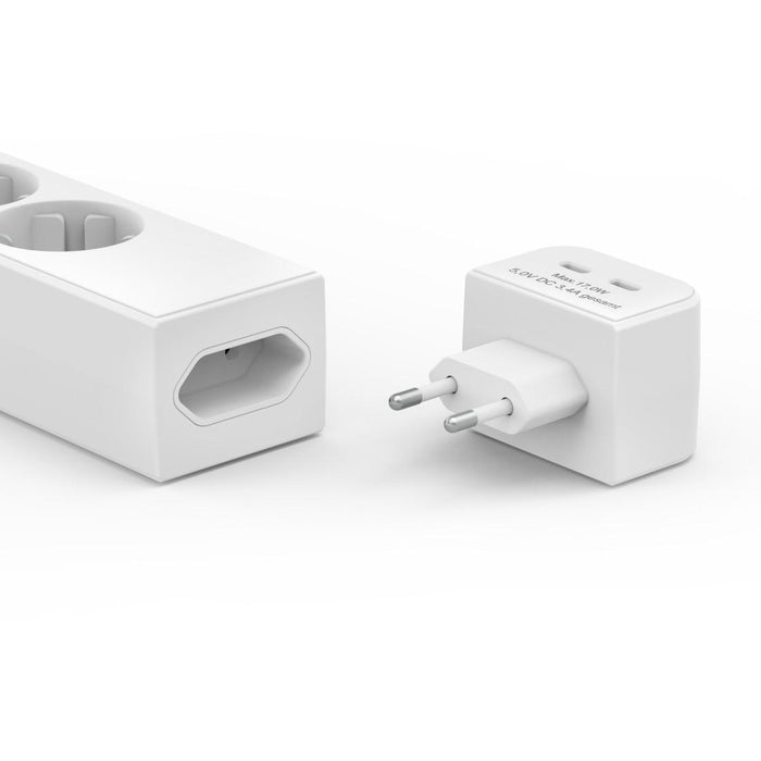 HAMA Splitter 5 sockets, 17 W, 2xUSB-C, 223191