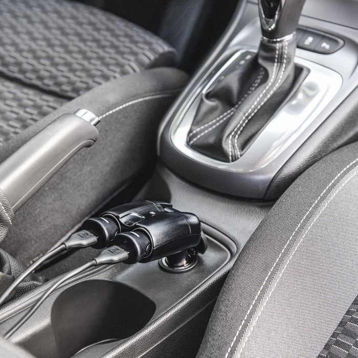 HAMA Splitter 1:2 for car cigarette lighter, 180 °, 12 V, 223403