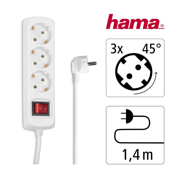 HAMA power strip, 3 sockets, 30382