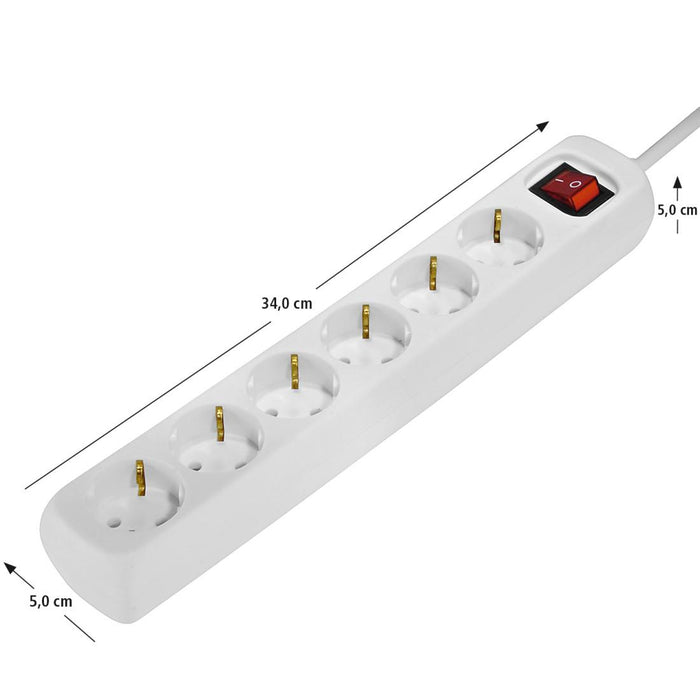 HAMA power strip, 6 sockets, 30384