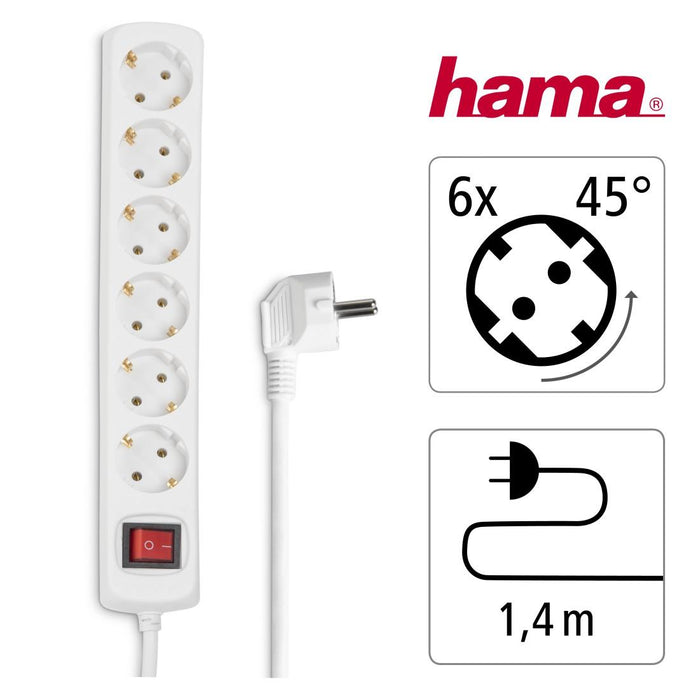 HAMA power strip, 6 sockets, 30384