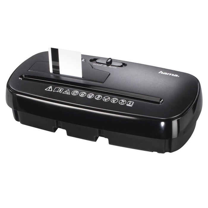 Shredder Hama Basic S8CD, A4, 8 sheets, CD/DVD, Black