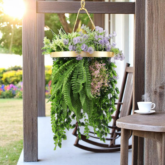 DECORATIVE LANDSCAPING HANGING RING F40CM FERN HD HD-10457