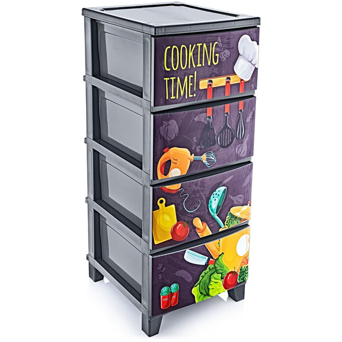 PLASTIC CABINET 4 LEVELS HORECANO