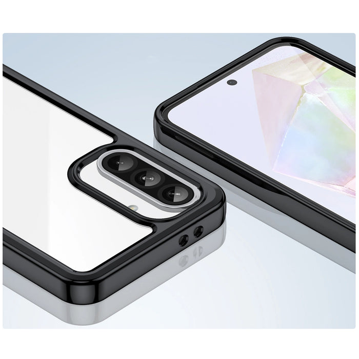 Outer Space Case for Samsung Galaxy A56 Cover with Flexible Frame - Black