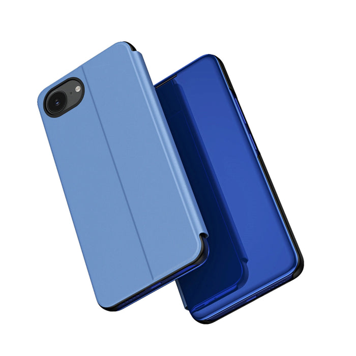 Clear View Case for iPhone 16e Flip Cover - Blue