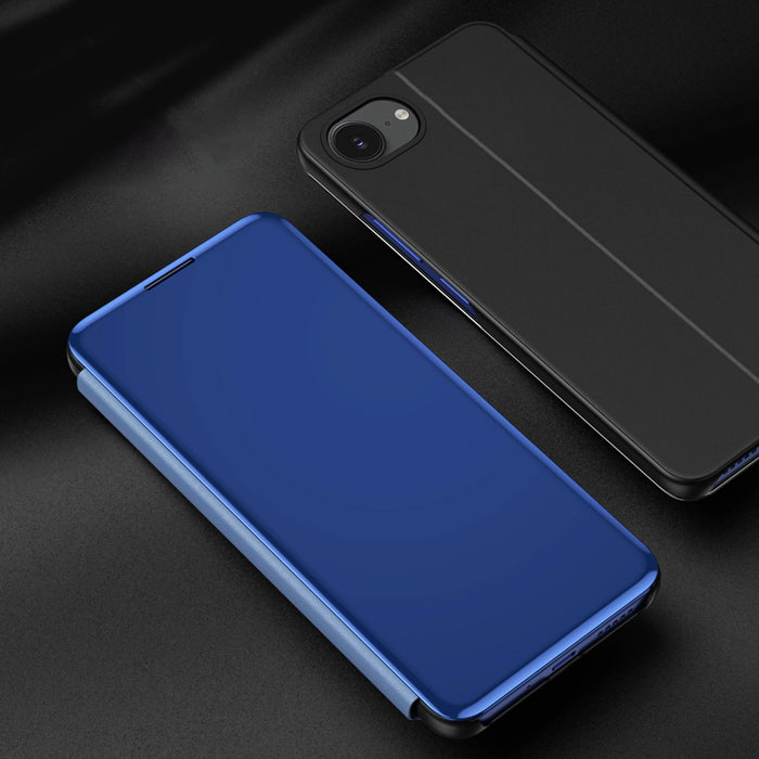 Clear View Case for iPhone 16e Flip Cover - Blue