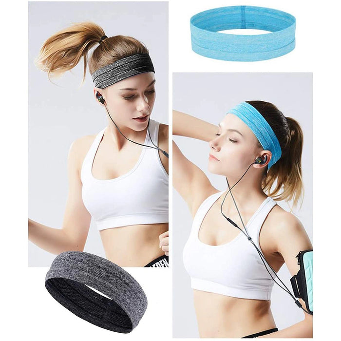 Elastic fabric headband for running fitness orange