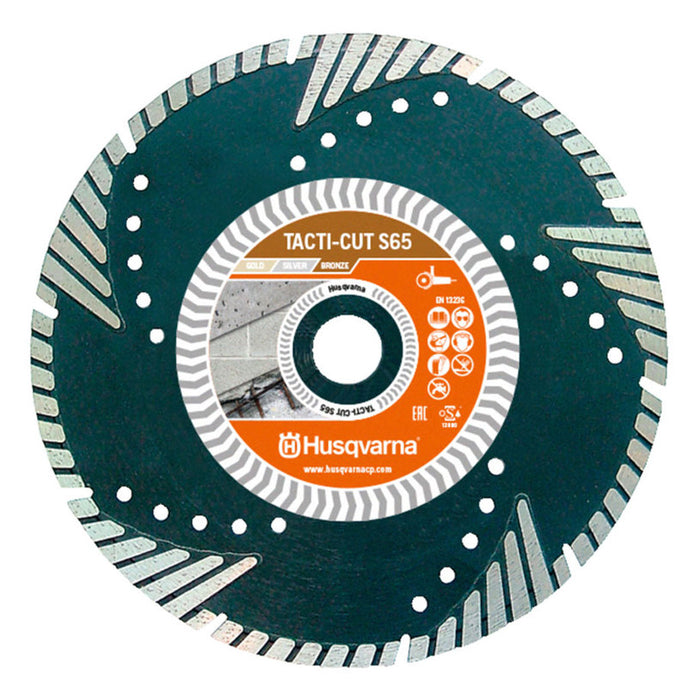 DIAMOND DRY CUTTING DISC HUSQVARNA TACTI-CUT S65 125x22.22