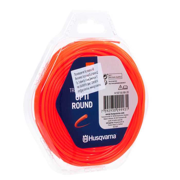 CORD FOR MOWING 2.4 MM X 15 M HUSQVARNA OPTI ROUND