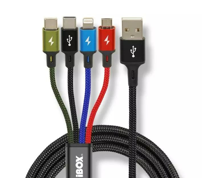 Universal 4 in 1 charging cable I-BOX USB IKUM4W1