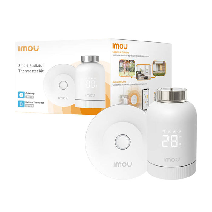 IMOU KIT-TRV1-EU-2 ZigBee thermostatic head kit with 6 adapters and gateway