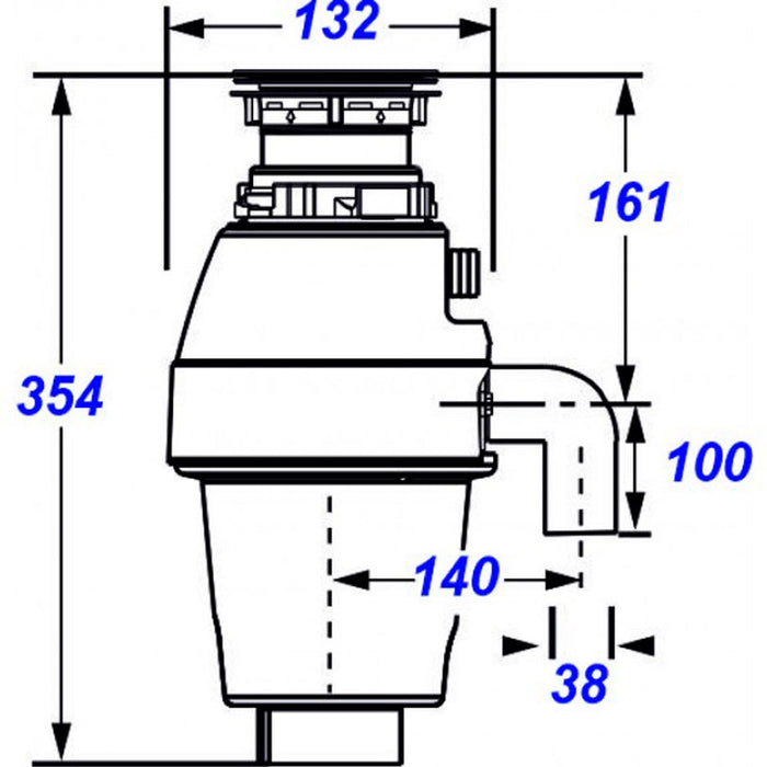 KITCHEN WASTE GRINDER INTER CERAMIC ICD 37