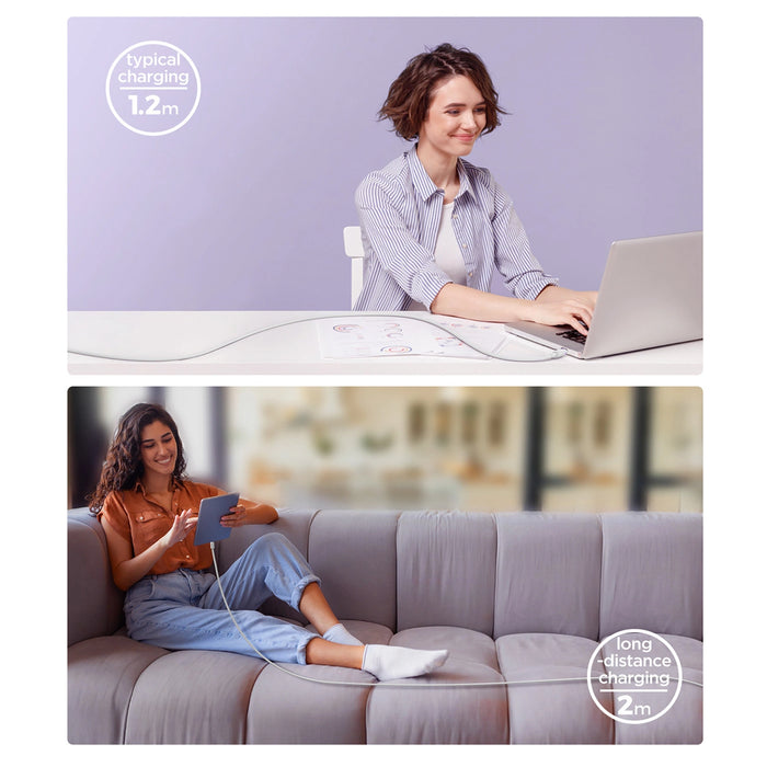 Joyroom Multi-Color Series A14 USB-C / USB-C 100W Cable 1.2m - White