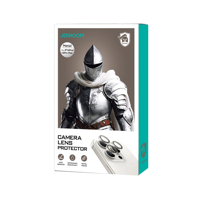 Joyroom JR-MFY0256 Glass Screen Protector for iPhone 16/16 Plus Lenses - Silver