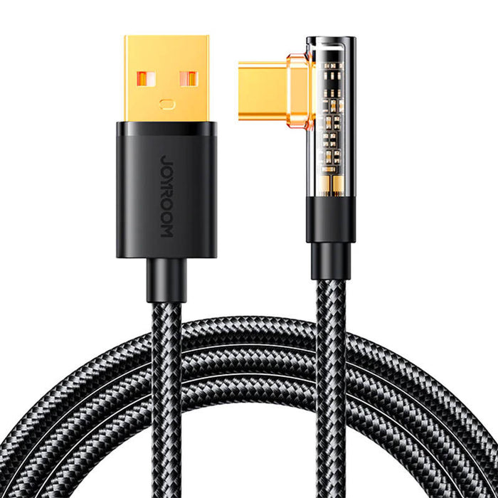 Joyroom Gaming Cable S-UC027A6 USB-C (angled) / USB-A (straight) 3A 1.2 m - black