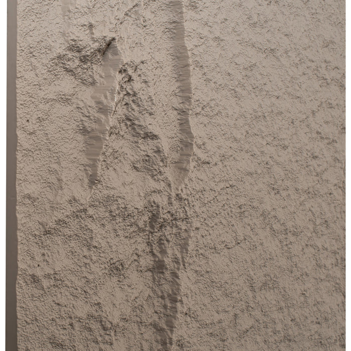 3D DECORATIVE PU STONE KTN 120X60X5 CM. CEMENT GRAY