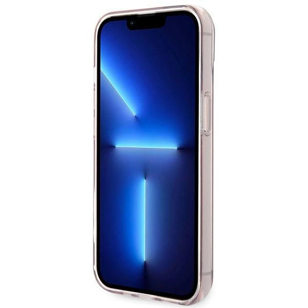 Karl Lagerfeld Transparent Choupette Body Case for iPhone 14 Plus / 15 Plus 6.7&quot; - Pink