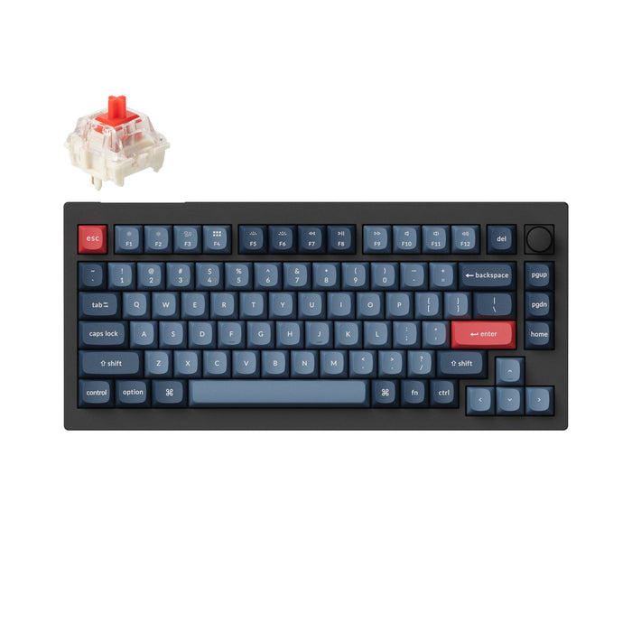 Mechanical keyboard Keychron V1 MAX QMK 75% Carbon Black - Wireless
