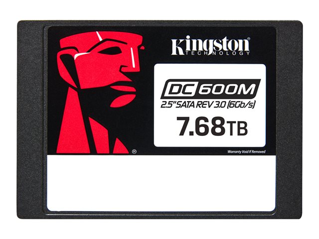 KINGSTON 7.68TB DC600M 2.5inch SATA3 mixed-use data center SSD for enterprise servers and NAS (VMWare Ready)