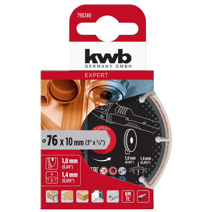 CARBIDE DISC KWB 76x1x10 mm