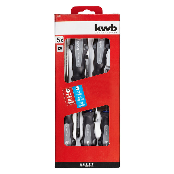 SCREWDRIVER SET 5 PIECES KWB