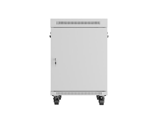 Lanberg rack cabinet 19" free-standing 15U/600x800 (flat pack) with glass door lcd grey v2