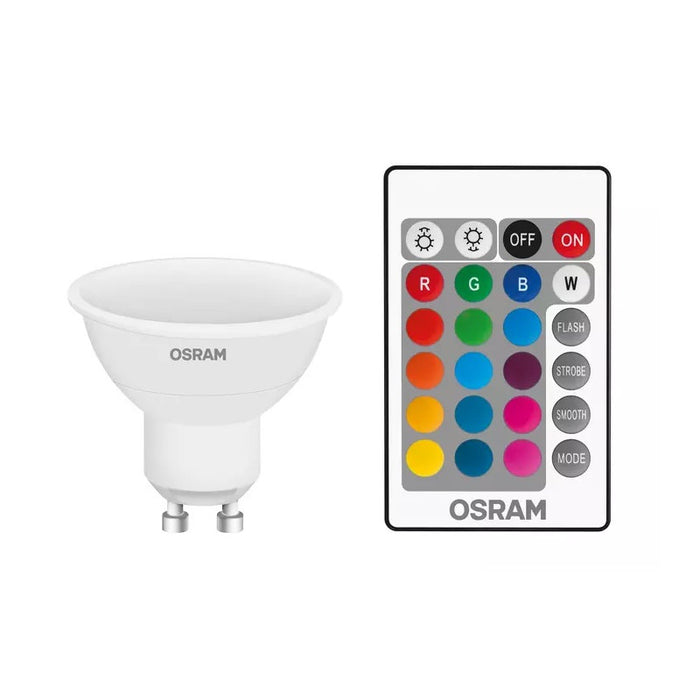 LED LAMP RGB GU10 25 REM 4.5W/827 230V GU10 LEDVANCE