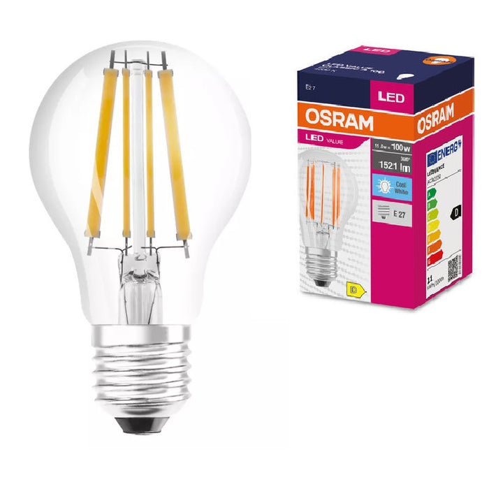 LED LAMP VALUE FILAMENT CLA100 1520lm/840 E27 LEDVANCE