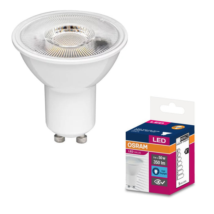 LED LAMP VALUE PLAST PAR16 50 120° 5W/865 GU10 LEDVANCE