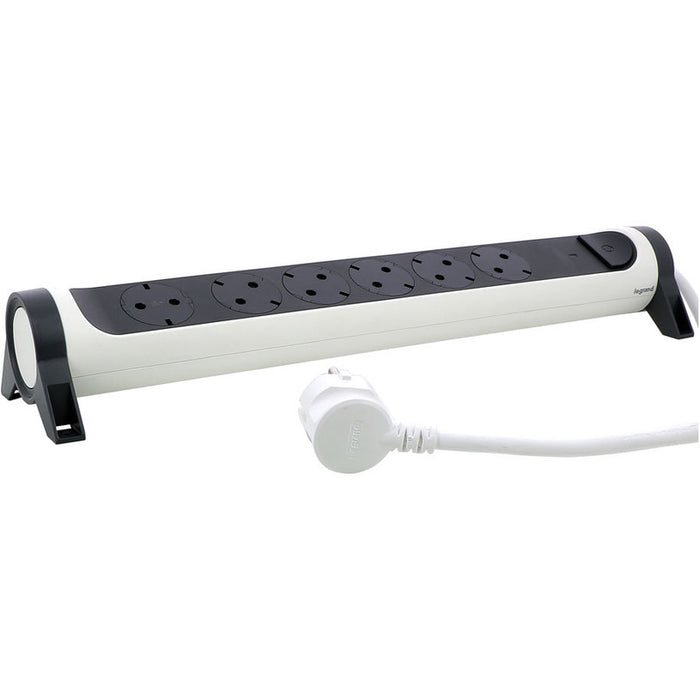 LEGRAND INDICATOR AND PROTECTION SPLITTER 6 SOCKETS / 1.5M ROTATING 694526