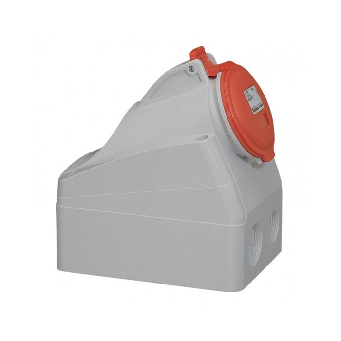 CONTACT FOR OUTDOOR MOUNTING IP44 3P+N+E,32A 380/415V LEGRAND - GRAY/RED