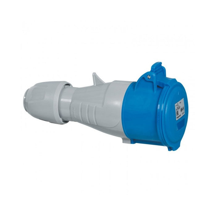 COUPLING IP44 2P+E, 16A 220V LEGRAND - GRAY/BLUE