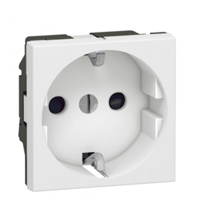 DOUBLE-MODULE CONTACT 2P+T SHUKO MOSAIC LEGRAND - WHITE