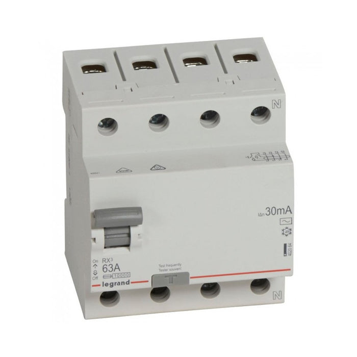 REMOTE CURRENT PROTECTION RX-3 4P 63A 30mA 6kA LEGRAND