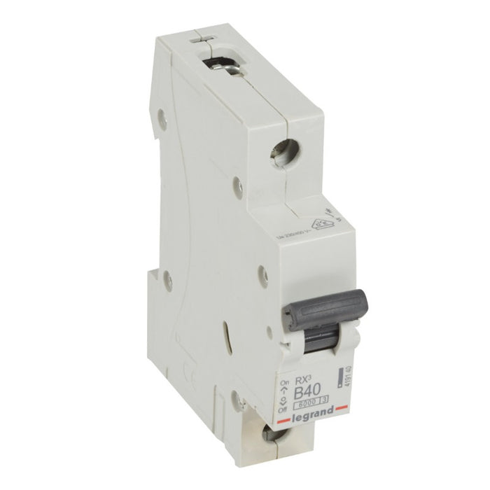 SINGLE POLE CIRCUIT BREAKER RX-MCB 1P B 40A 6KA LGR 419140 LEGRAND