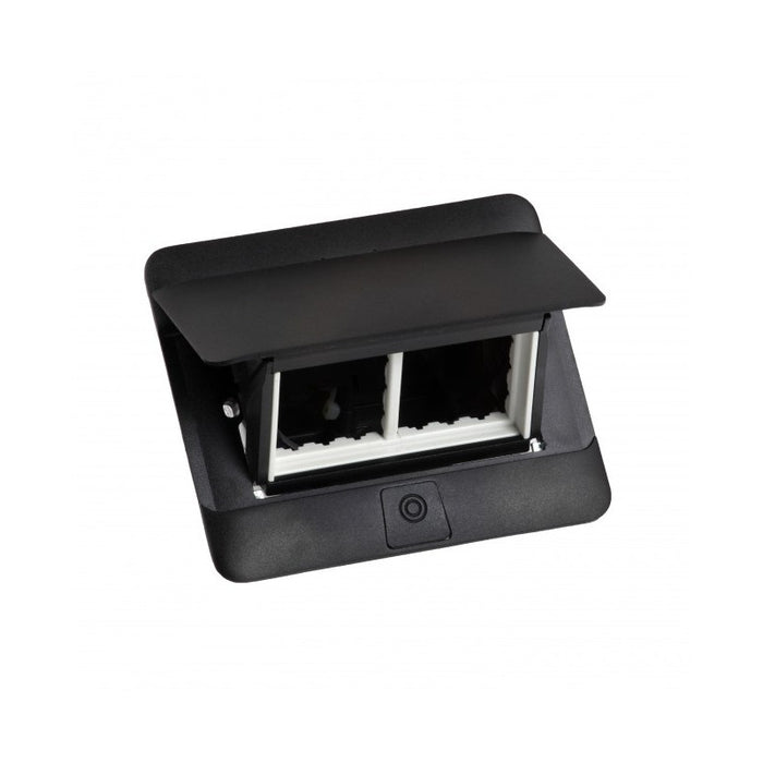 FOUR-MODULE POP-UP BUILT-IN BOX + LEGRAND KIT - BLACK