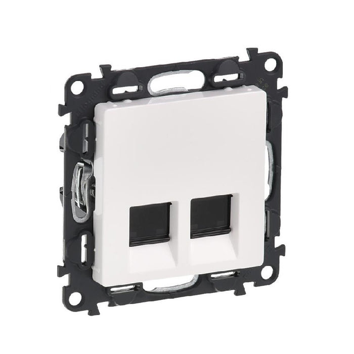 SOCKET 2xRJ45 CAT 5E. FTP VALENA LIFE LEGRAND - WHITE