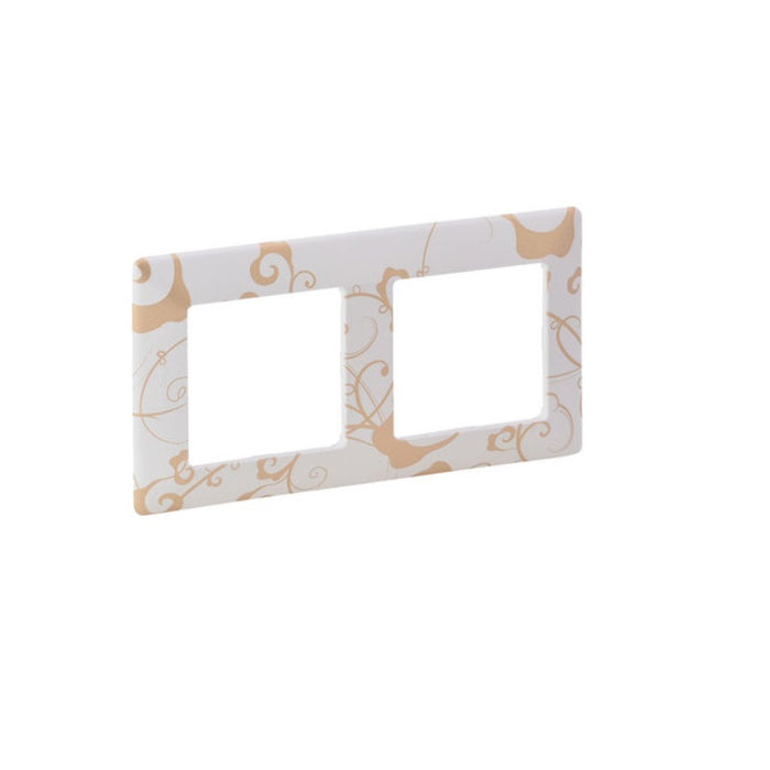 DOUBLE FRAME VALENA LIFE LEGRAND - WHITE FLORAL