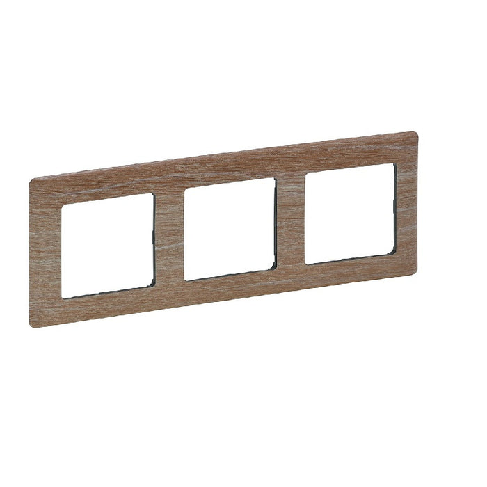 TRIPLE FRAME VALENA LIFE LEGRAND - LIGHT WOOD