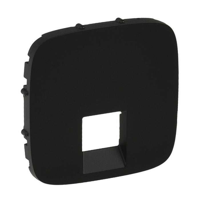 FACE PANEL FOR RJ45/11 SINGLE OUTLET SOCKET VALENA ALLURE LEGRAND - BLACK