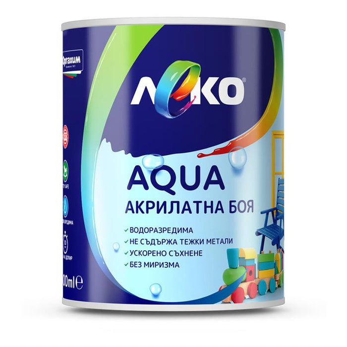 AQUA ACRYLATE PAINT SATIN 600 ML LIME LEKO