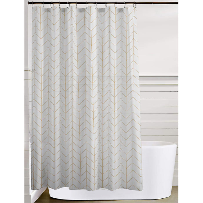 LEROY GOLD BATHROOM CURTAIN